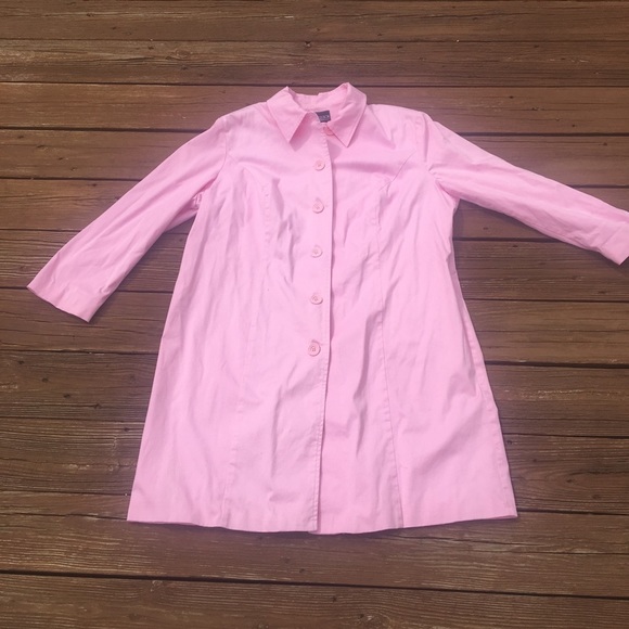 NY Collection Jackets & Blazers - Women’s baby pink long coat